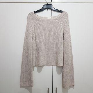 H&M Sweater Knit Kepang Nude Beige