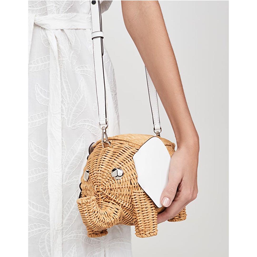 Kate spade sales elephant purse wicker