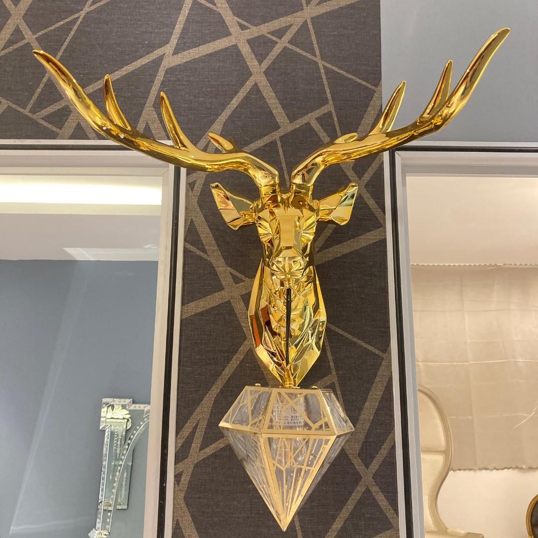 Instock Large Superman Gold Deer Head Wall Lamp Crystal Lights Furniture Home Decor Lighting Supplies On Carousell Average rating:0out of5stars, based on0reviews. carousell