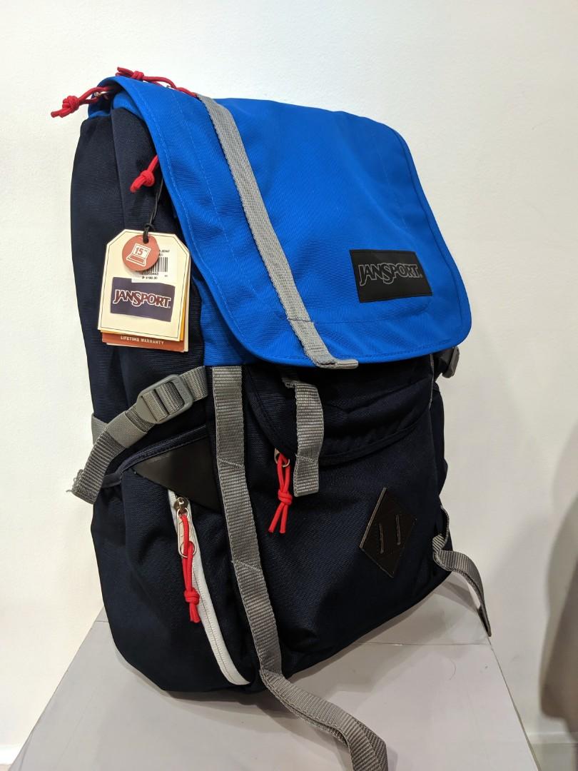 JanSport Hatchet Red/White/Blue Backpack (Authentic), Men's Fashion