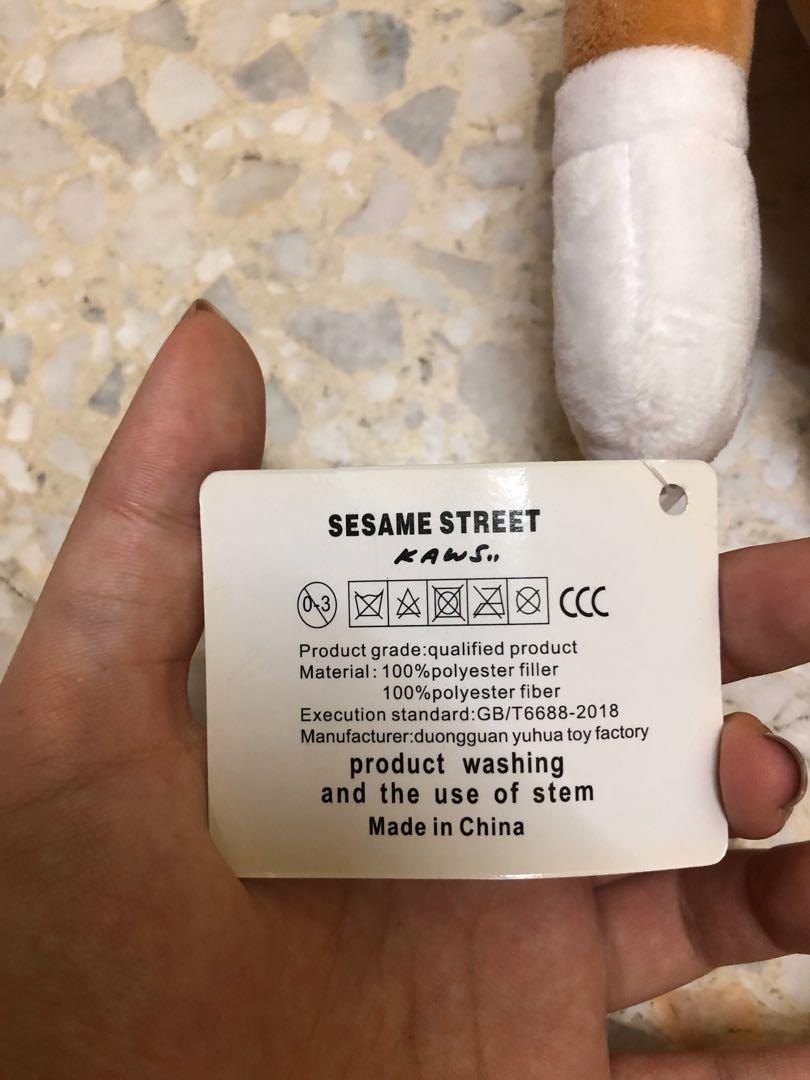 KAWS (Category: Plushies & Soft Toys) located in Singapore. Submitted by princessjamie (Listing ID 1042587696, Image 8). Description: 💗🧸Hello! MAJOR SOFT TOY SALE🧸💗 ▪️Soft toy: Kaws ▪️Description: Sesame Streets Kaws ▪️Condition: 10/10 ▪️Price: $18 ( I HAVE 2 PINK, 2 BLUE, 2 BROWN-WHITE ) I got a whole box of soft toys to clear! We have many popular and adorable characters! Do check out my listing for more! Please help us clear as all of thes