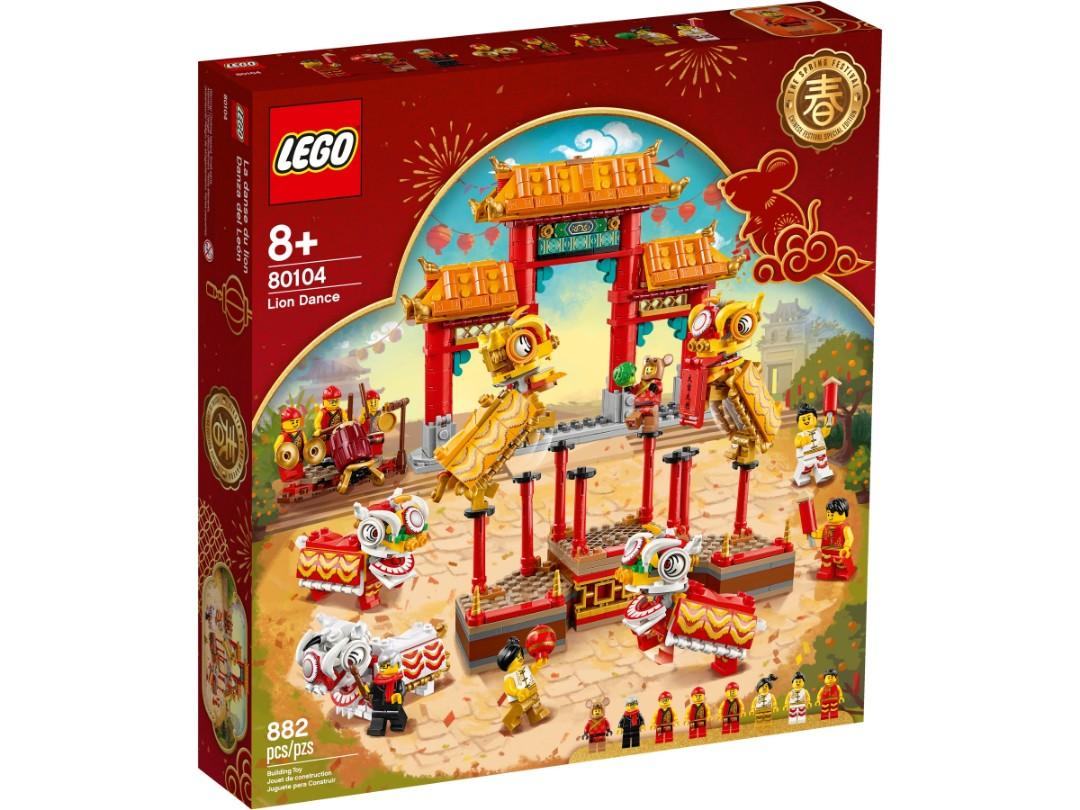 Lego 80104 Lion Dance Lunar New Year Sealed Box Last 2 Left 80101 80102 80103 80105 80106 80107 dragon panda brickheadz CNY LNY Hobbies Toys Toys Games on Carousell