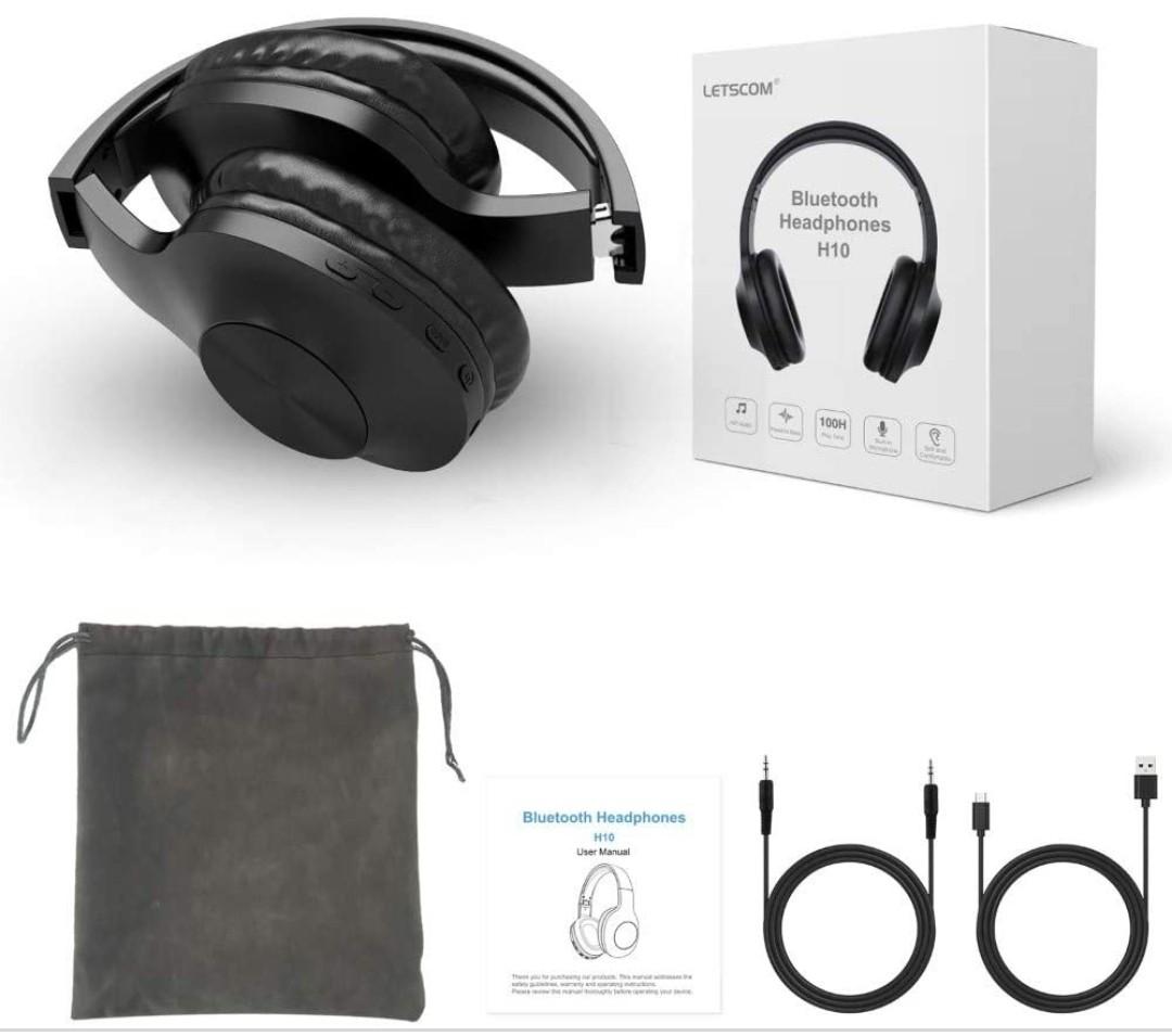 LETSCOM H10 Bluetooth headphones Audio Headphones Headsets on Carousell