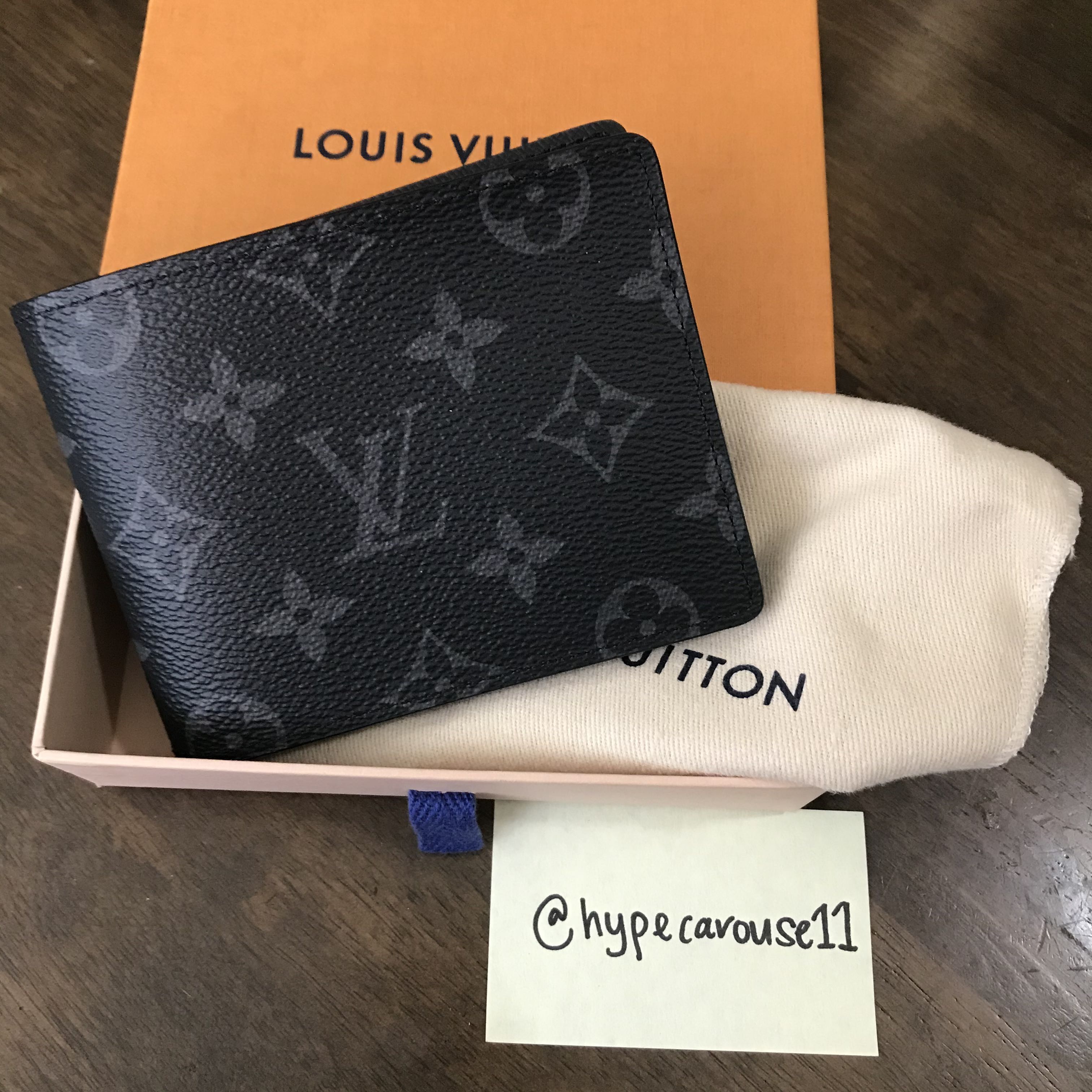 Louis Vuitton 2019 Monogram Eclipse Multiple Wallet - Black