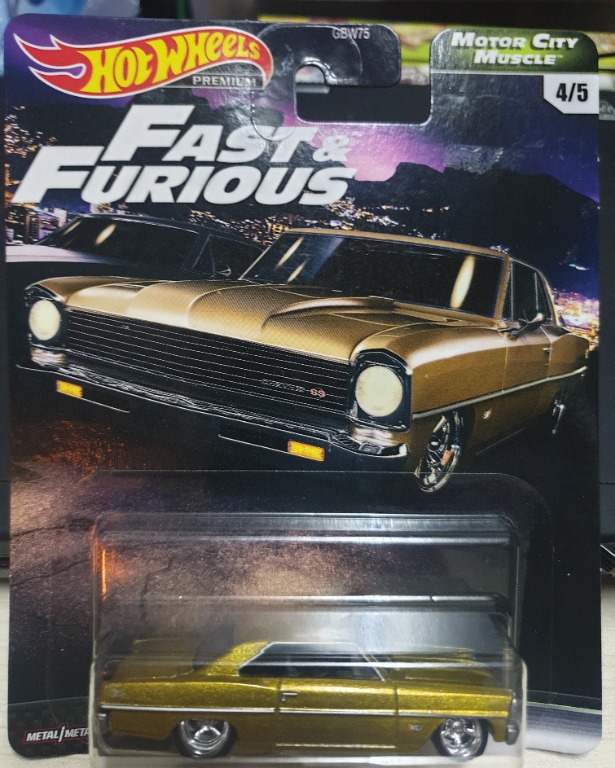 Hot Wheels Fast & Furious Motor City Muscle Serie De 5 | Meses sin interés