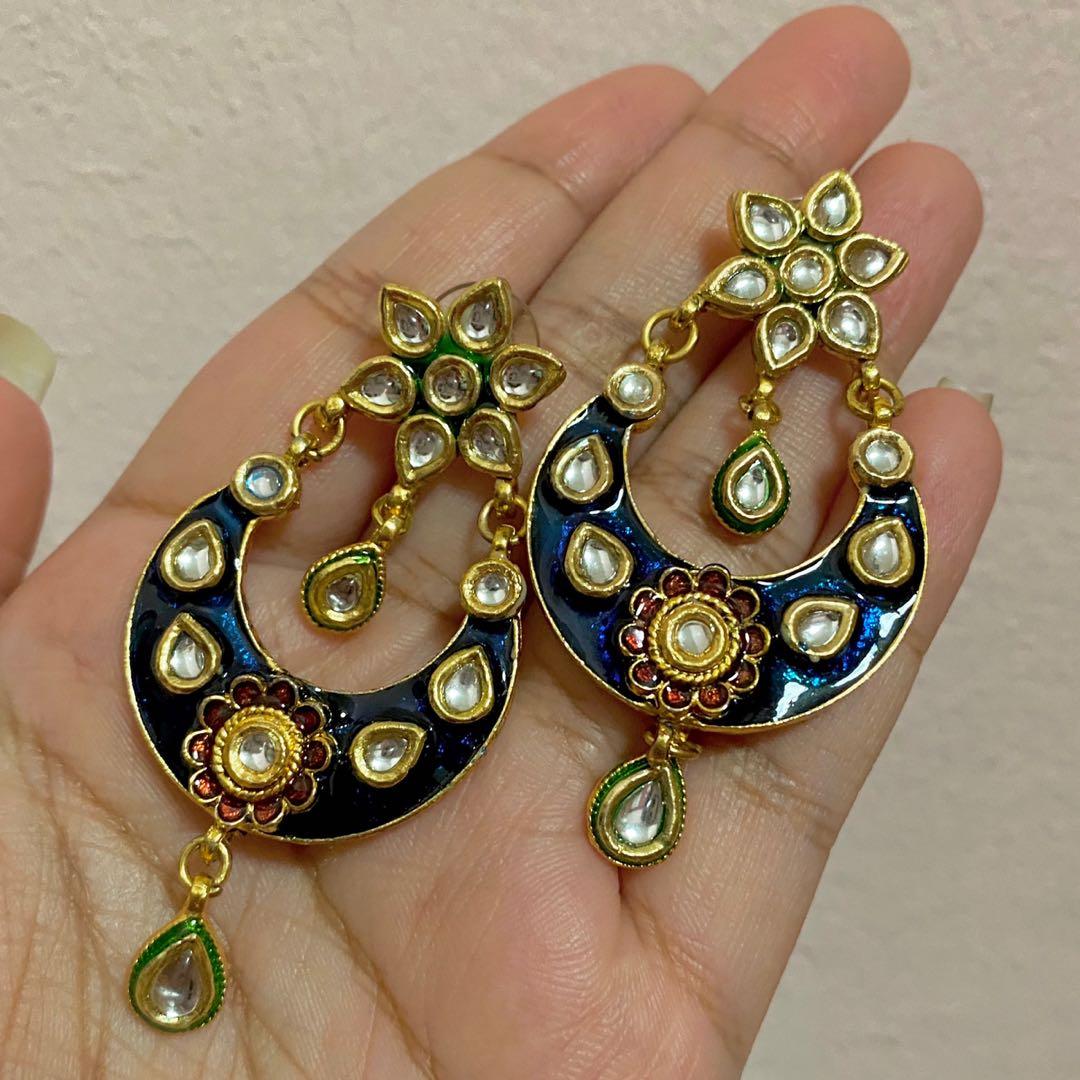 Red and new arrivals blue earrings
