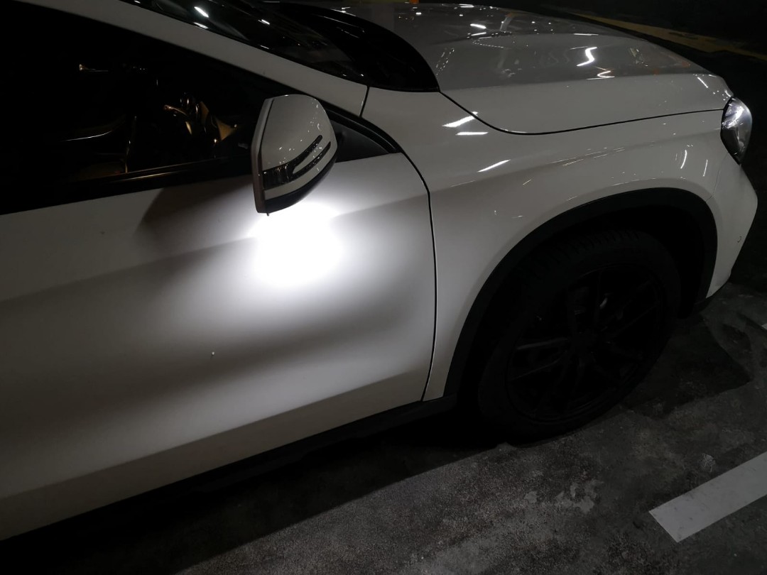 Mercedes CLA W117 GLA C204 E212 class side mirror light puddle light light led Number