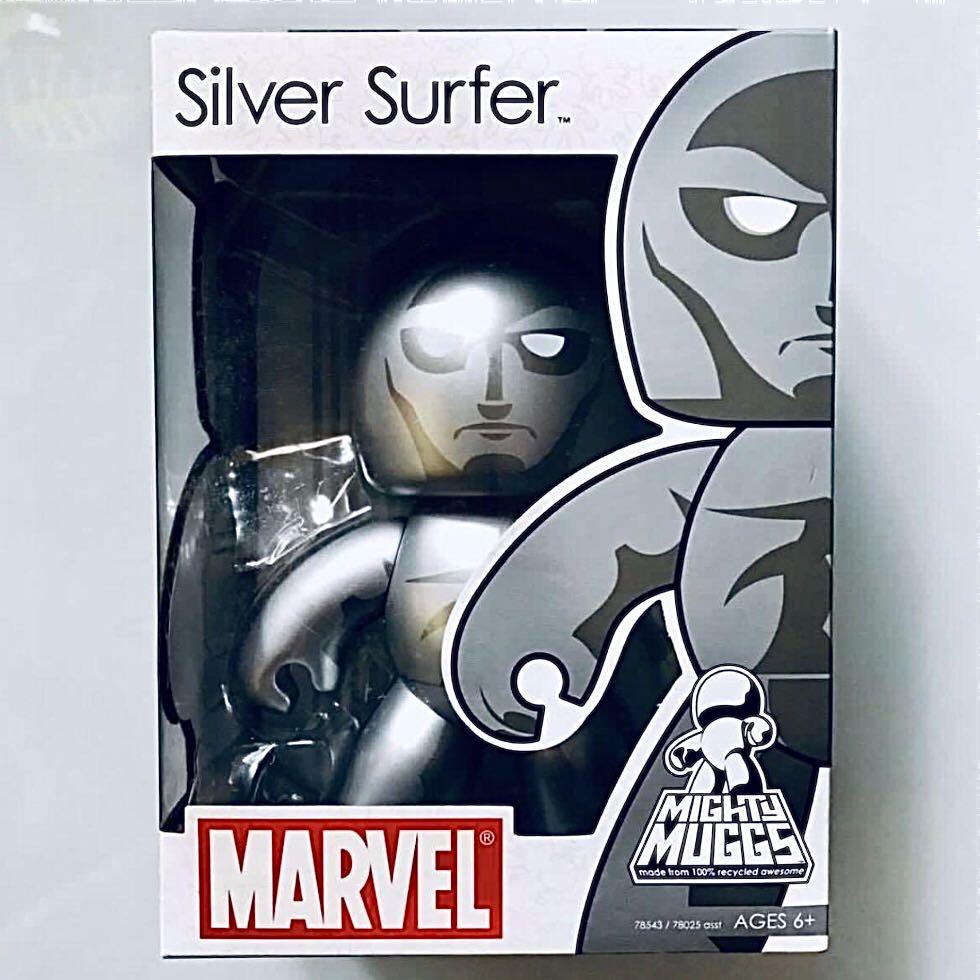 Mighty Muggs, Marvel * Silver Surfer*, Series 2, 2002 Hasbro 6 Vinyl  Figure