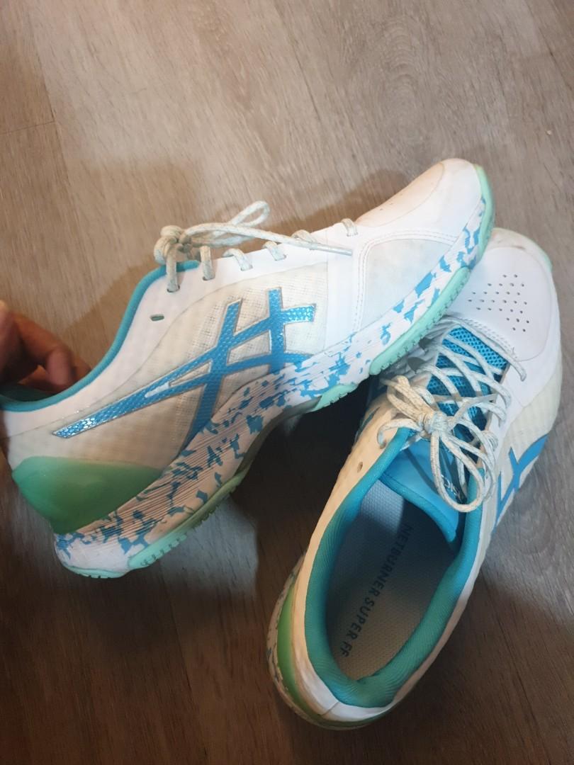 Asics gel netburner super ff indigo blue netball trainers top