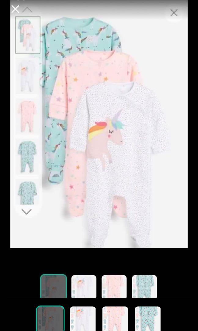 next unicorn sleepsuit