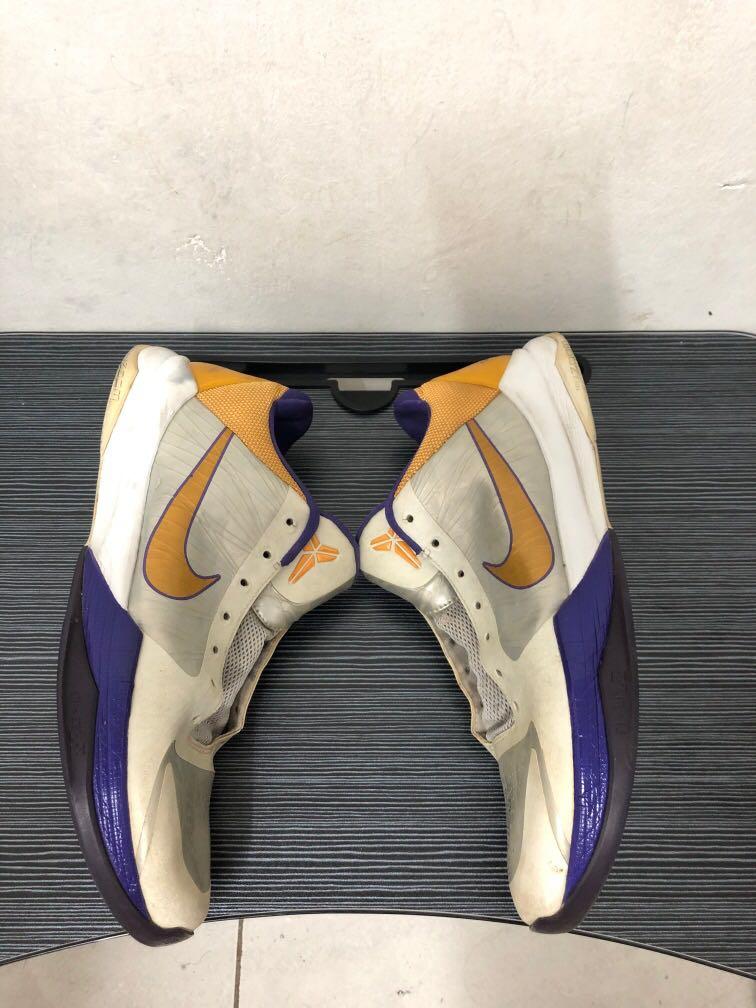 Nike zoom kobe sales 5 lakers home