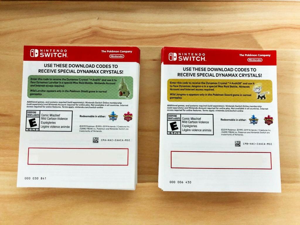 Nintendo Switch Pokemon Sword Shield Dynamax Crystals Dlc Jangmo O Larvitar Toys Games Video Gaming In Game Products On Carousell