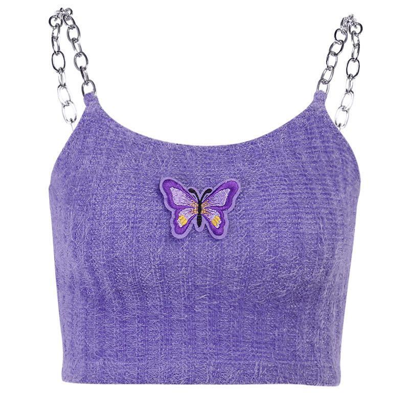 lilac butterfly top