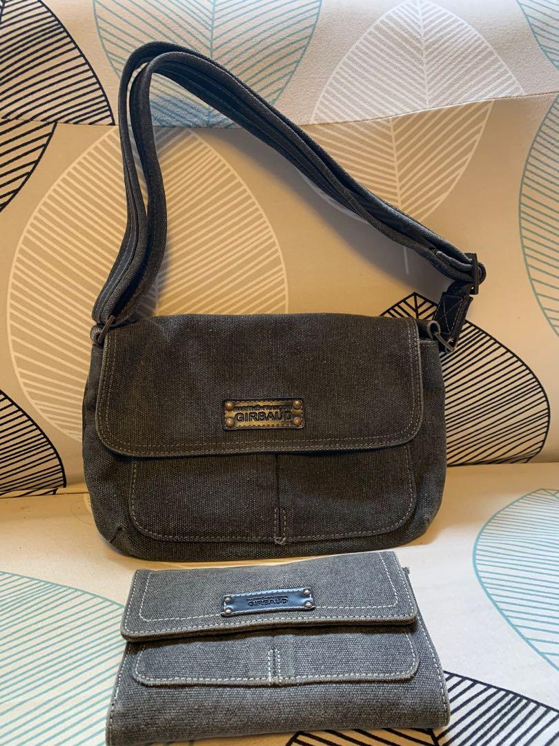 Pre loved Girbaud sling bag and wallet