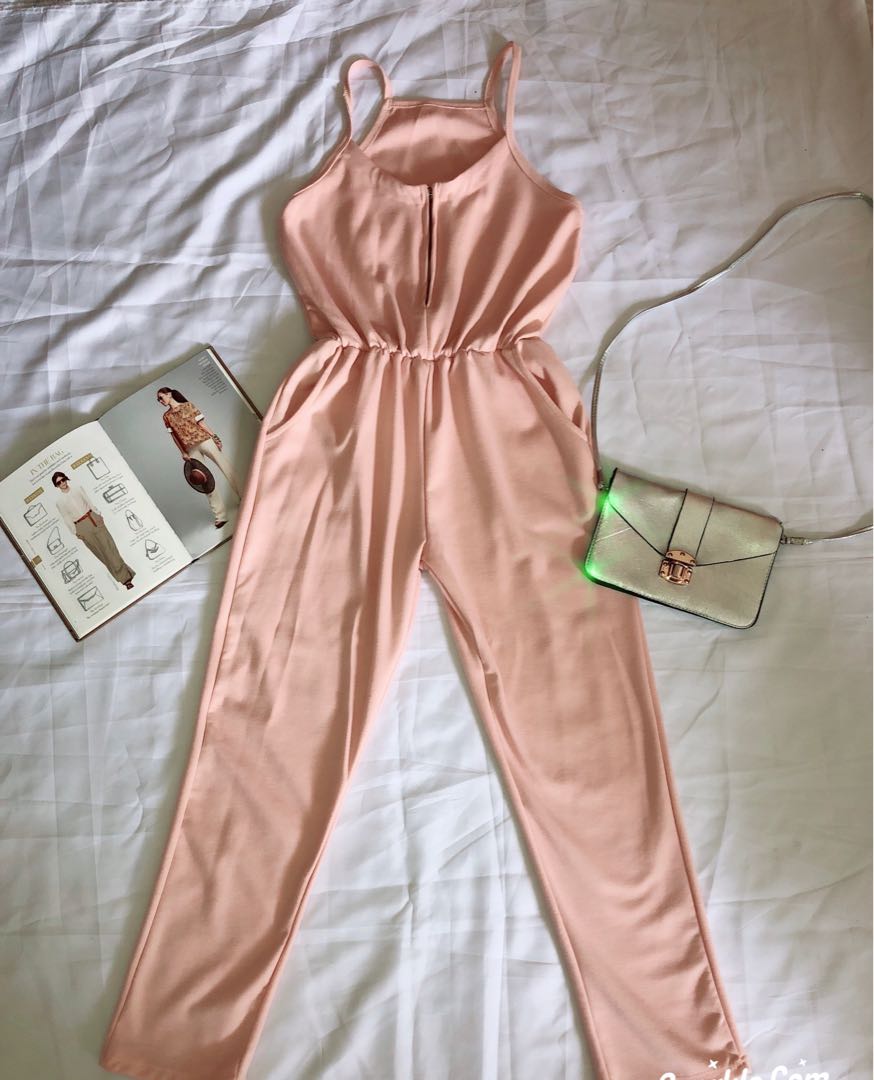 pink dress overalls