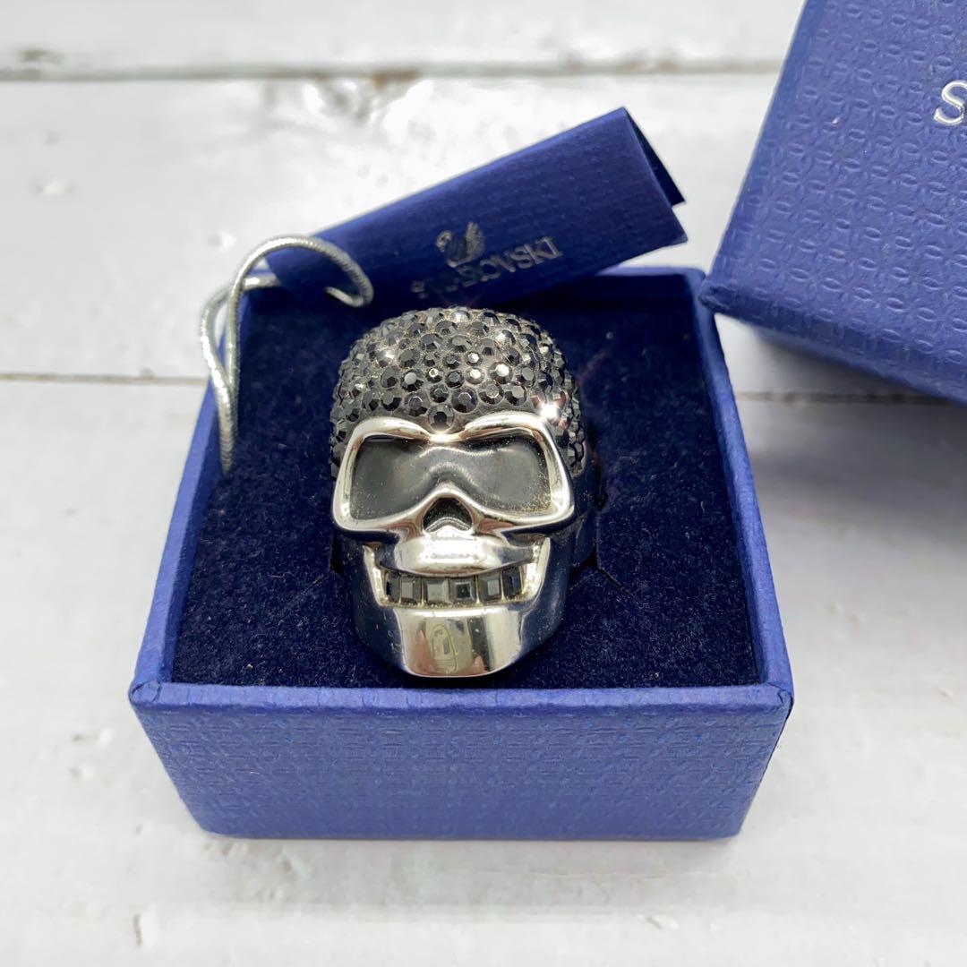 Preloved Swarovski Skull Ring
