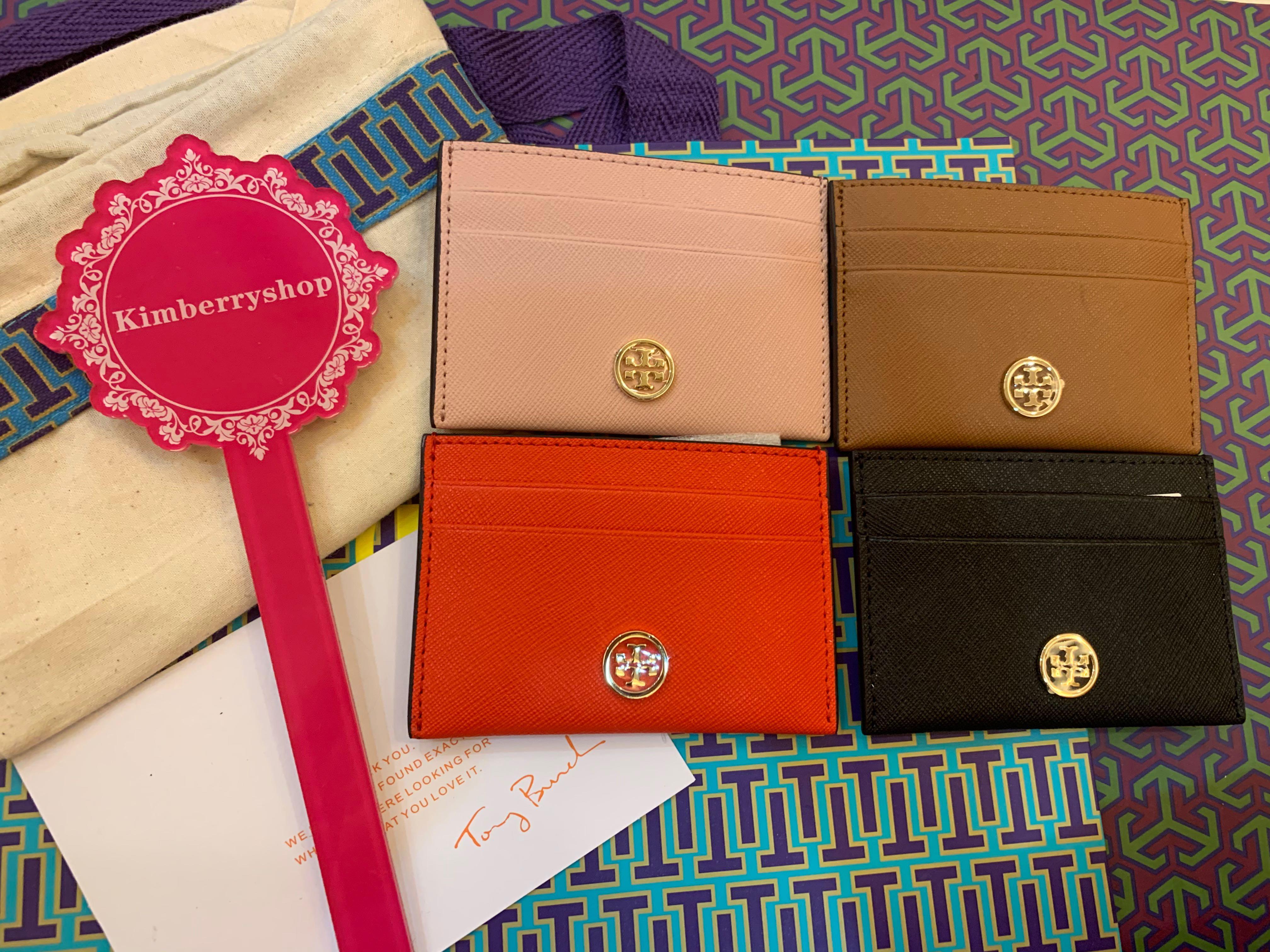 Tory burch robinson card case outlet
