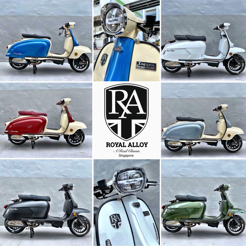 Blåt mærke Urskive Eksklusiv Royal Alloy Scooter (Made in Thailand), Motorcycles, Motorcycles for Sale,  Class 2B on Carousell