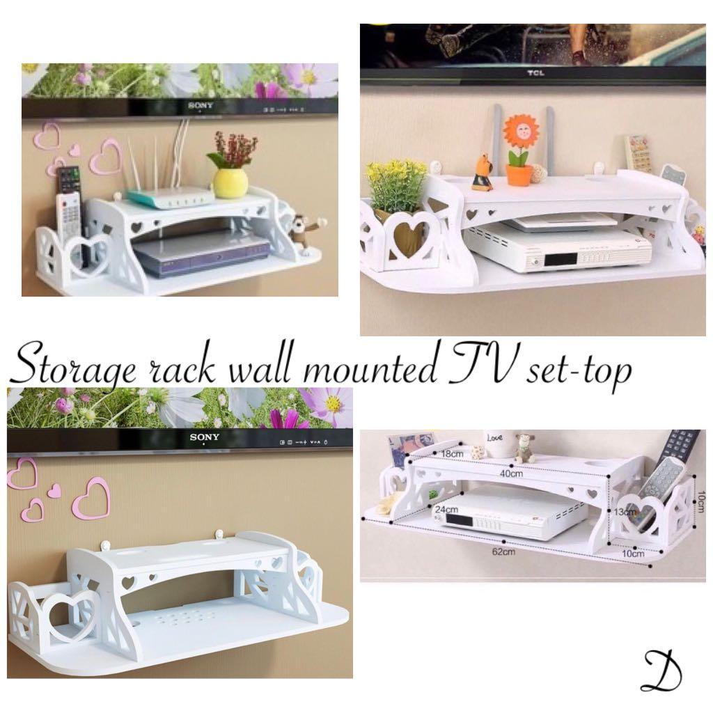 Storage Rack wall mounted TV set-top (Category: Storage Boxes & Baskets) located in Cainta. Submitted by iubelle (Listing ID 1042555346, Image 1). Description: .