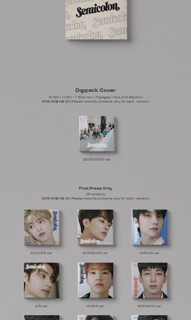 Svt Special Album Semicolon Yizhiyu Fansign K Wave On Carousell