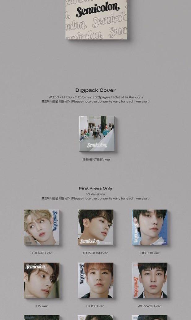 Svt Special Album Semicolon Yizhiyu Fansign K Wave On Carousell