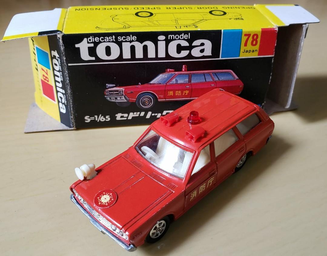 Tomica Nissan Cedric Fire Chief Car No 78 1 6 黑盒 玩具 遊戲類 玩具 Carousell