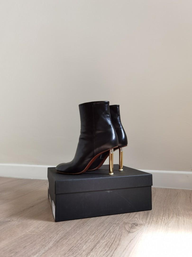 Vetements Lighter Heel Leather Boots, Women's Fashion, Footwear