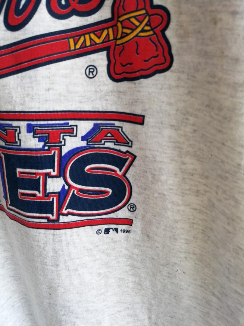 RARE 1995 Atlanta Braves World Series Championship Ring Salem Sportswear T- Shirt (S)