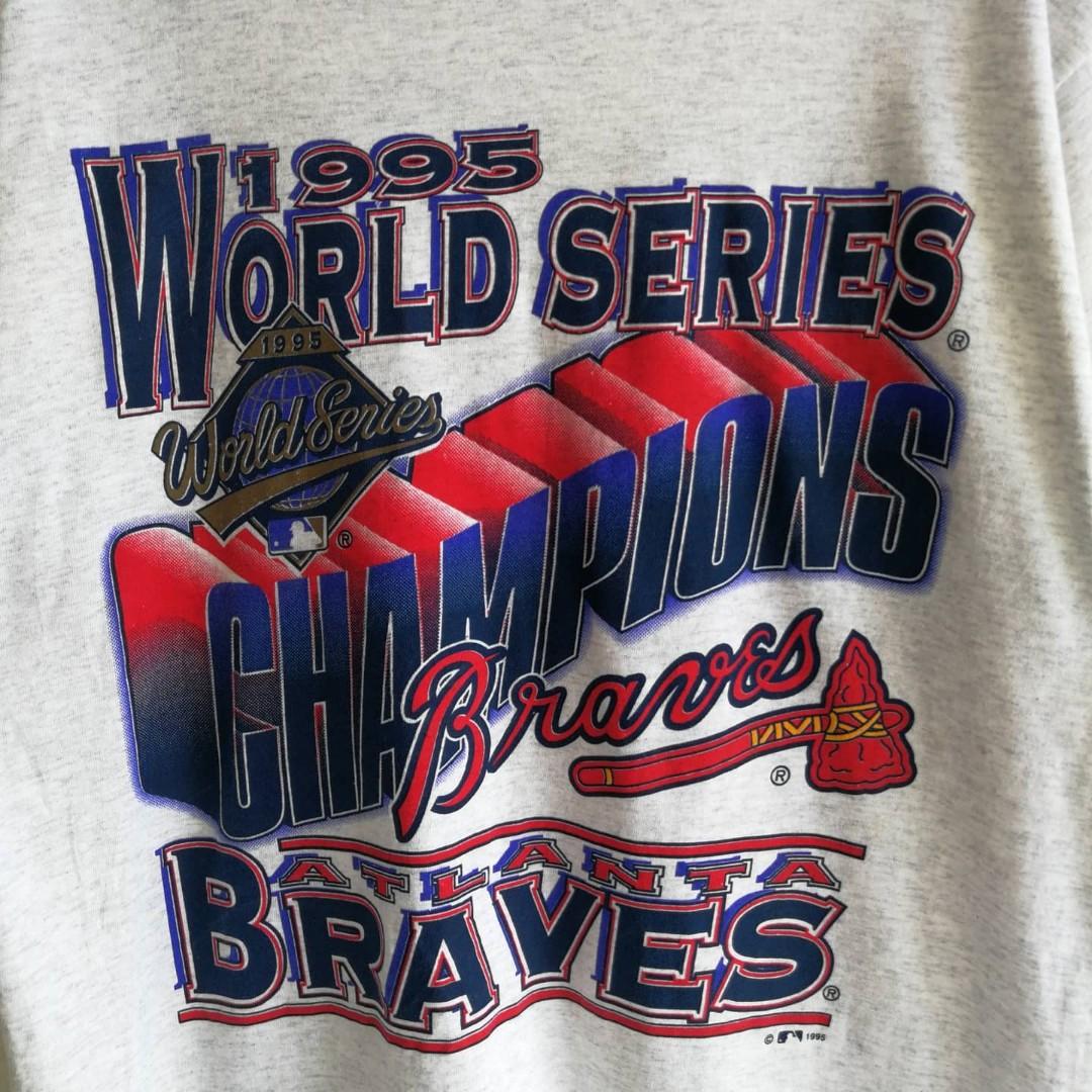 Vintage 1995 Atlanta Braves World Series Championship Tee sz