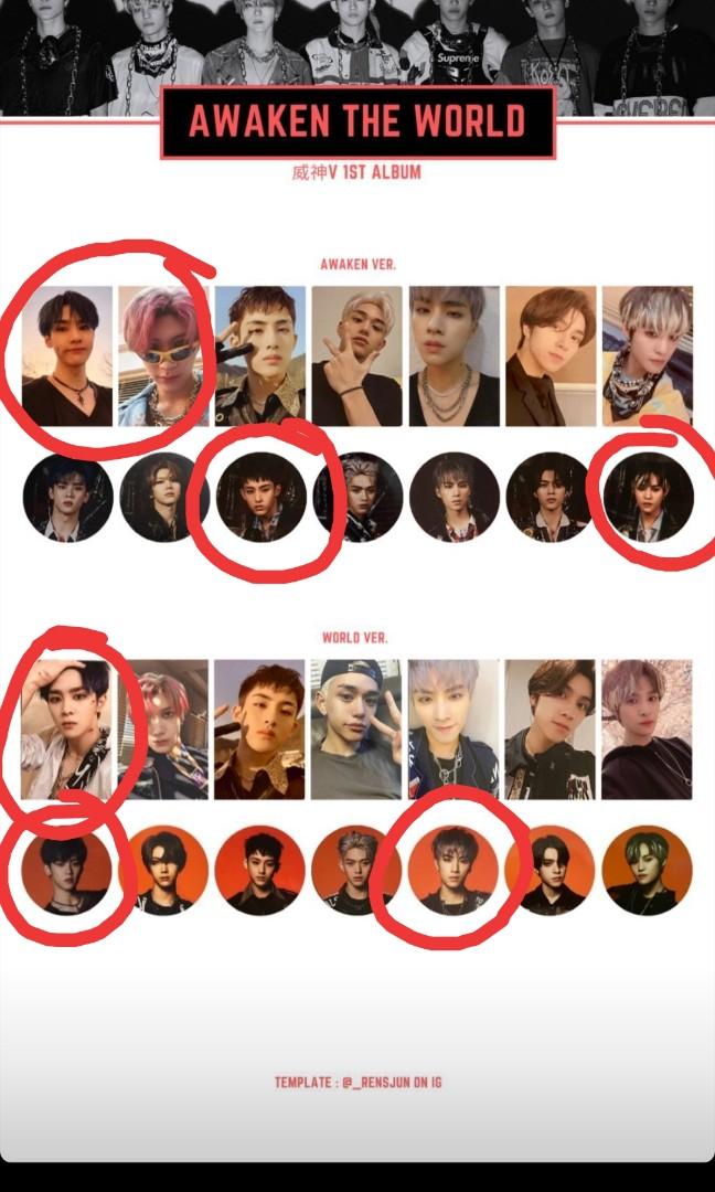 WTS WayV Awaken The World Inserts, Hobbies & Toys, Memorabilia