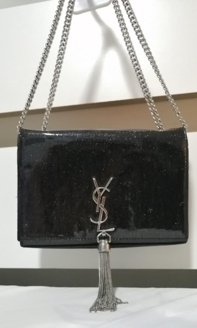 YSL Black Glitter Bag Women s Fashion Bags Wallets Cross body