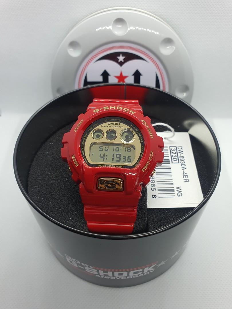 Authentic CASIO G SHOCK GSHOCK x DW6930A 4ER RISING RED