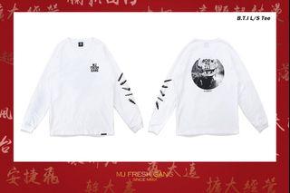 頑童 安捷飛 mj Fresh B.T.I L/S 子彈 長踢 白色 初一限定 瘦子著用
