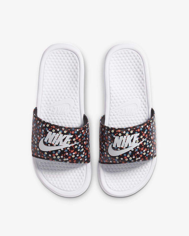 womens nike floral slides