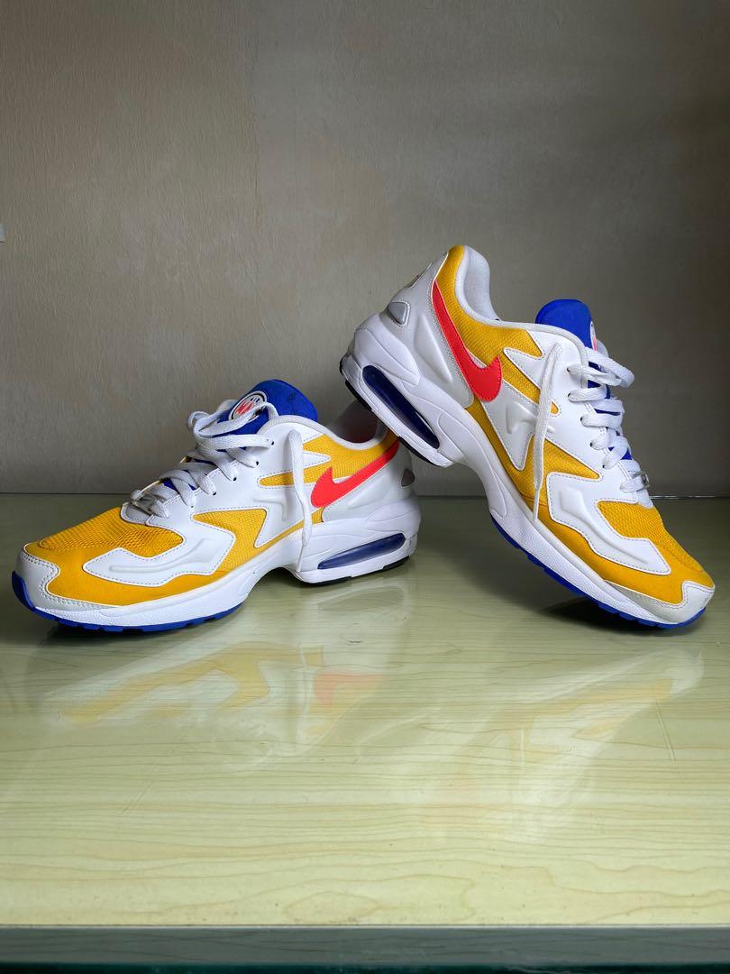 Nike air max 2 white gold best sale