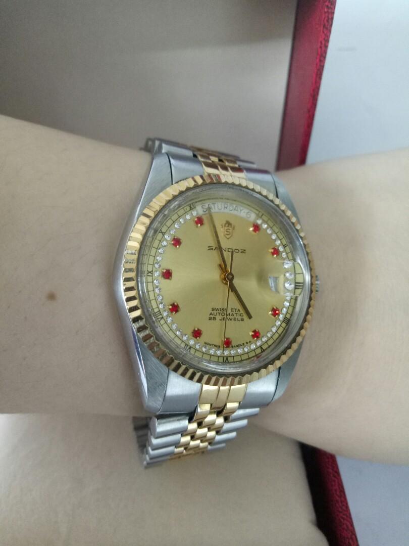 Sandoz swiss eta automatic 25 jewels cheap