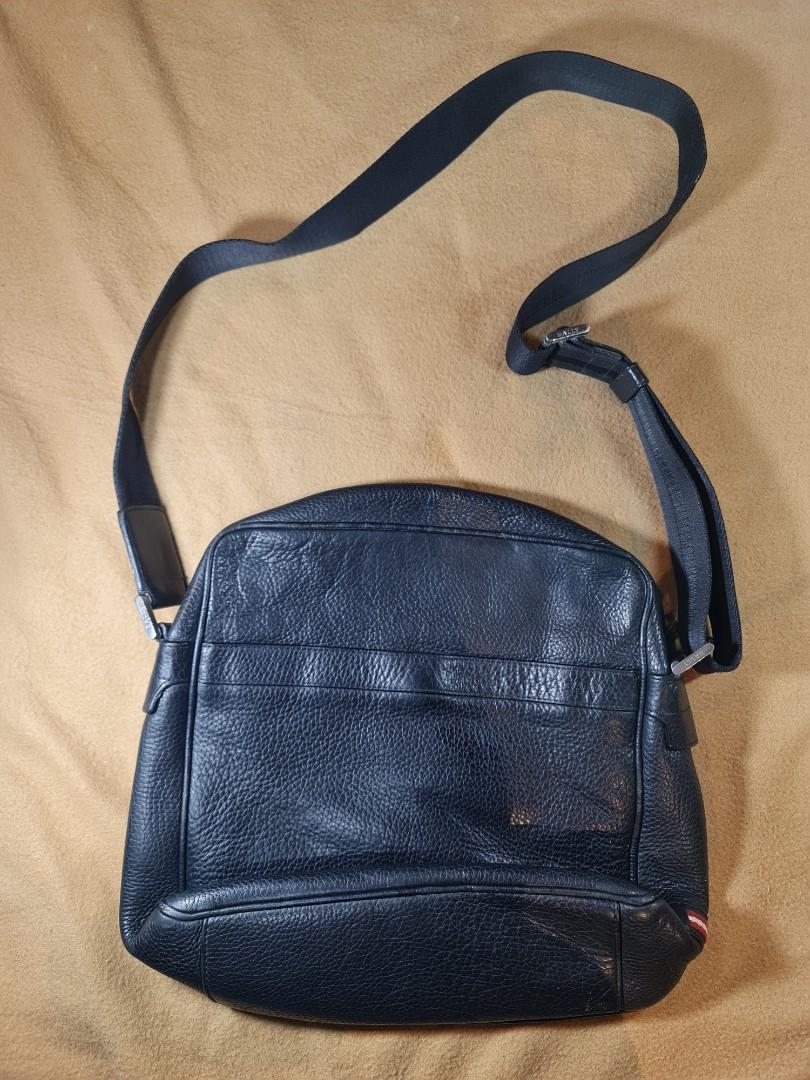 Bally Black Leather Messenger Bag (Category: Luxury Bags & Wallets) located in Cagayan de Oro. Submitted by dg_great_finds (Listing ID 1042928918, Image 1). Description: Get this versatile all-leather messenger bag from Swiss luxury house Bally. Perfect for the office, roomy enough for your laptop. Made of 100% full-grain calf leather. * Authentic * 100% genuine calf leather * No major flaws * Minor signs of usage (creases are from prolonged stor