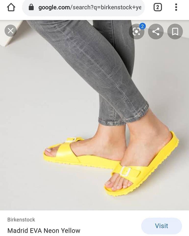 Birkenstock eva madrid yellow sale