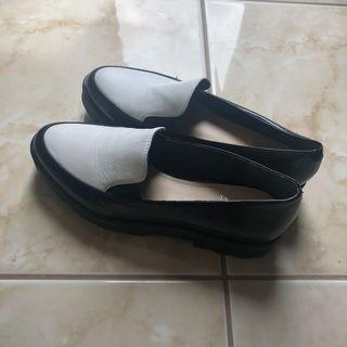 Black and White Loafers