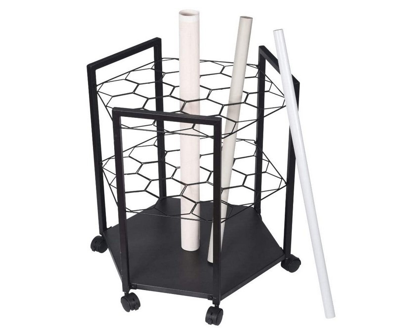 Blueprint Roll Holder Storage Rack 19 Slots wire bin file