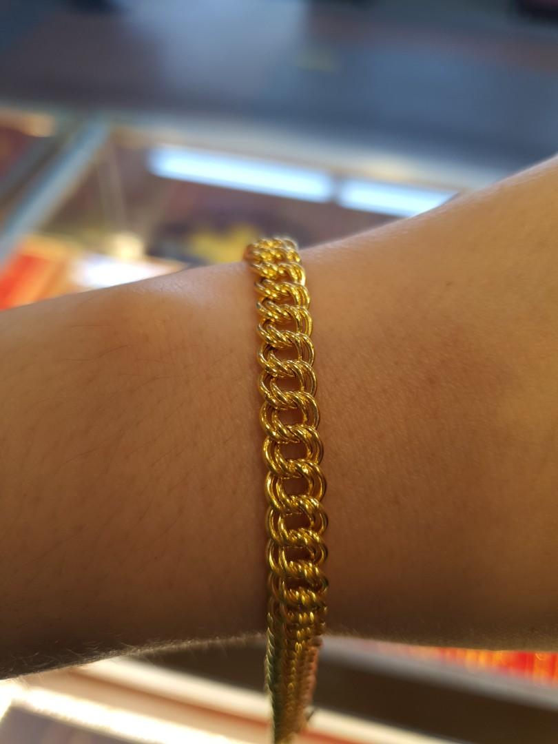 Bracelet 916 Gold gelang emas, Women's Fashion, Jewelry ...