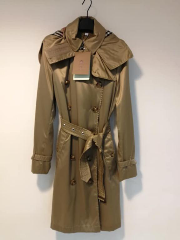 Burberry 駱駝色 風衣防水料trench Coat Size 6 10 名牌 服裝 Carousell