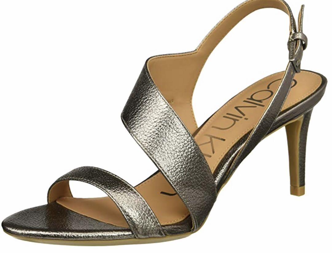 Calvin Klein Lancy Heeled Sandal Women s Fashion Footwear Sandals on Carousell
