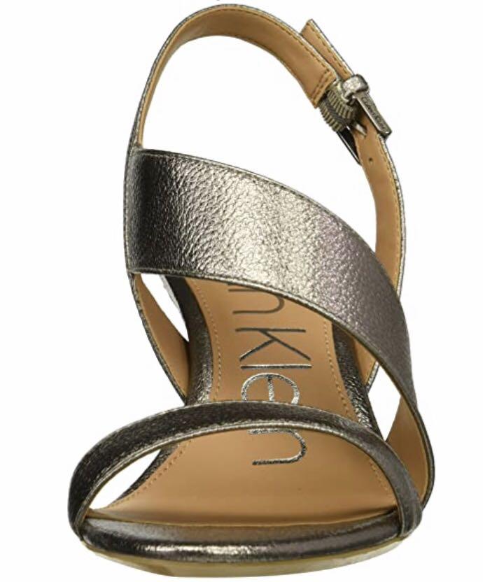Calvin Klein Lancy Heeled Sandal Women s Fashion Footwear Sandals on Carousell