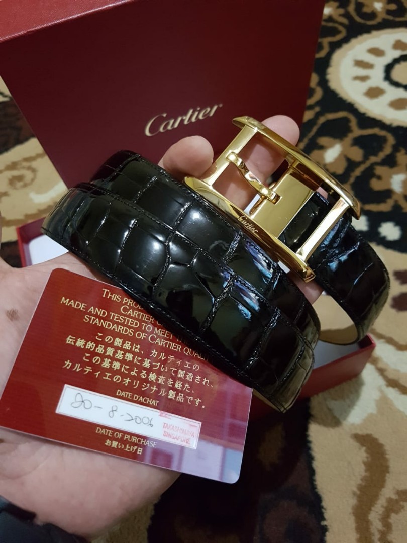 Cartier original, Fesyen Pria, Aksesoris, Ikat Pinggang di Carousell