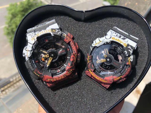 Casio G Shock X One Piece Luffy Co Branded Watch Couple Set V2 Luxury Watches On Carousell