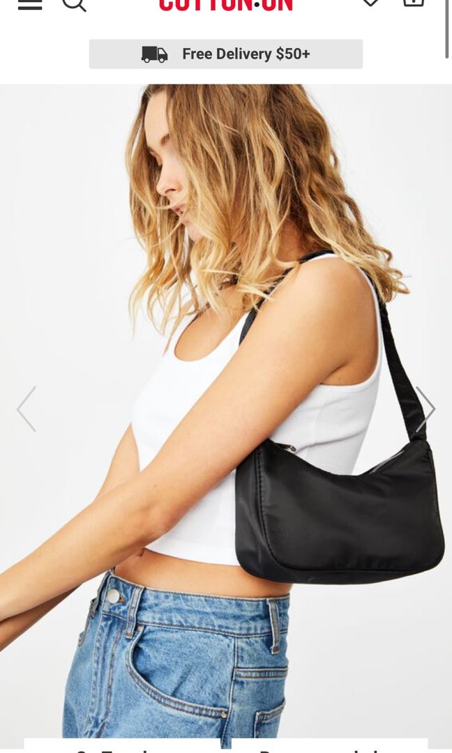 Cotton On Rubi Nylon Underarm Baguette Bag