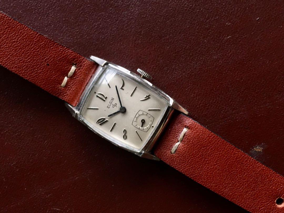 elgin rectangular watch