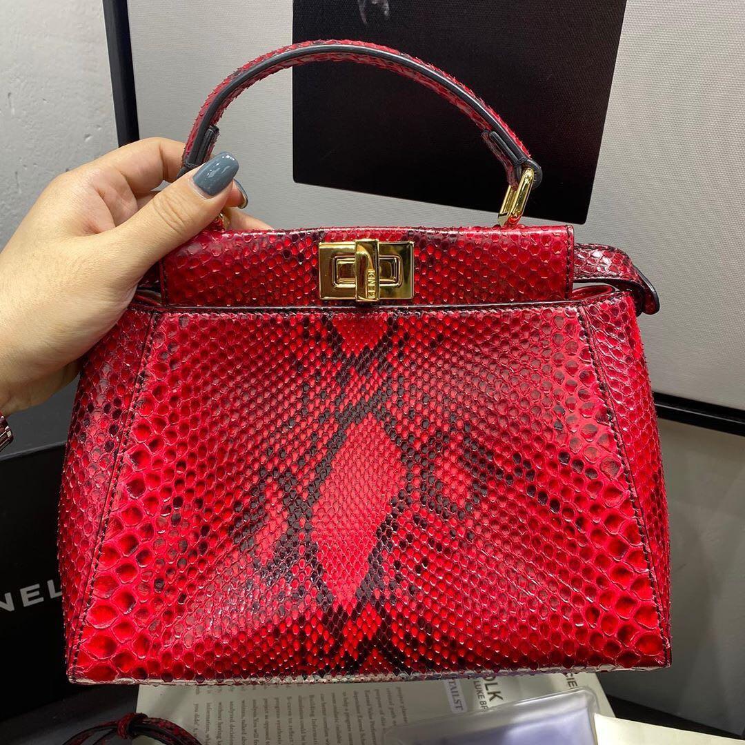 Fendi peekaboo best sale snakeskin