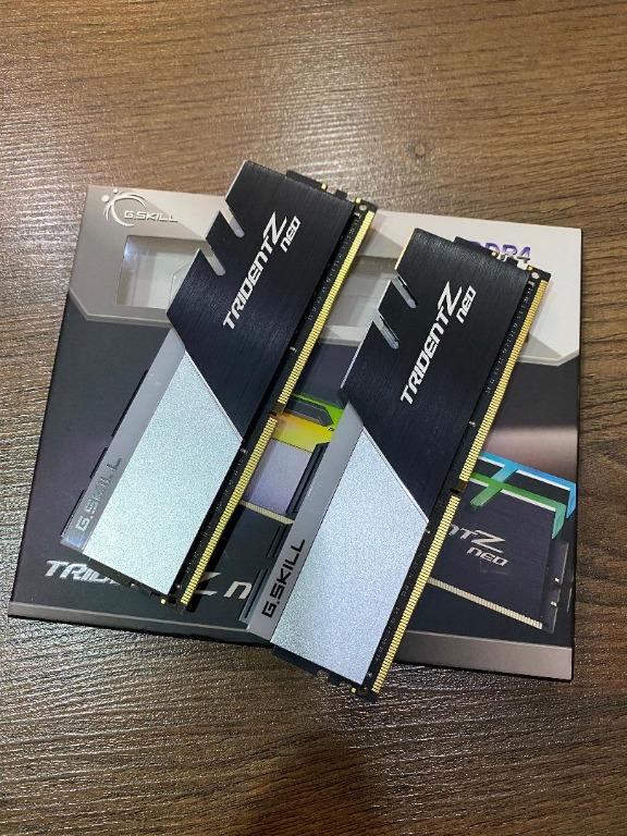 Gskill Tridentz Neo 2x16gb Ddr4 3600mhz F4 3600c16d 32gtznc Electronics Computer Parts Accessories On Carousell